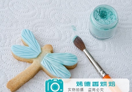 如何制作蜻蜓蝴蝶翻糖装饰曲奇饼干