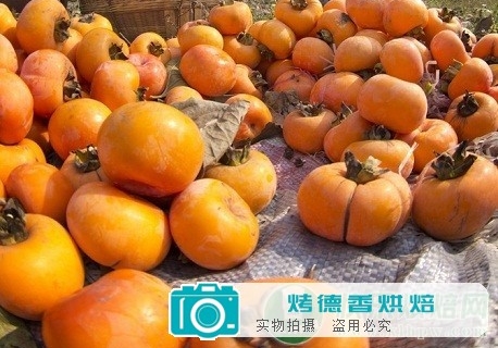 烘焙用柿子蓉的制备方法