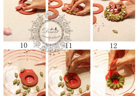 创意十足的圣诞花环饼干