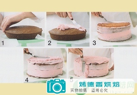五步让你顺利完成夹心蛋糕的涂霜