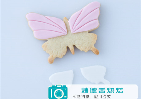如何制作蜻蜓蝴蝶翻糖装饰曲奇饼干