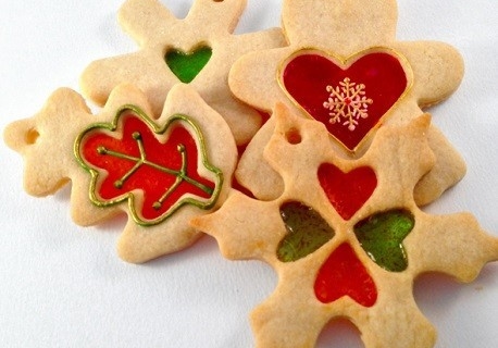 如何制作圣诞彩色玻璃曲奇