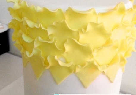 如何制作渐变褶边蛋糕