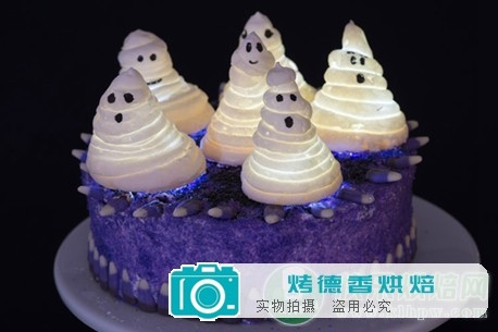 教你制作万圣节发光幽灵蛋糕