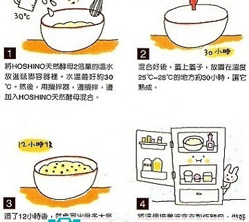 日本HOSHINO天然酵母的用法