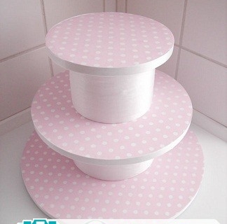 DIY纸杯蛋糕展示架