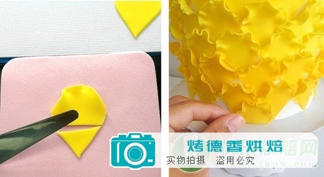 如何制作渐变褶边蛋糕