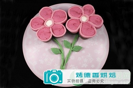 如何制作可撕开春花纸杯蛋糕