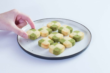 曲奇烘焙食谱：抹茶格子曲奇制作方法