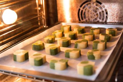 曲奇烘焙食谱：抹茶格子曲奇制作方法