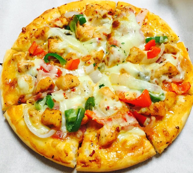 烘焙食谱-8寸纯手工什锦披萨制作方法