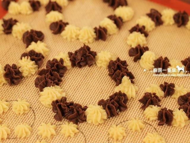 ♪圣诞花圈♪｜双色奶酥饼干【烘焙食谱】