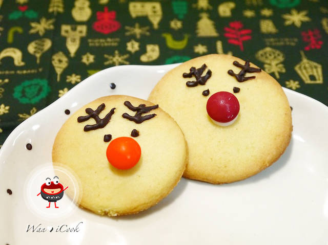 圣诞节烘焙食谱系列-无辜脸麋鹿造型饼干