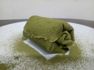 抹茶毛巾卷-烘焙食谱