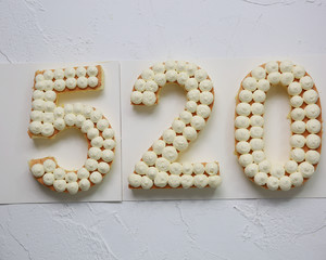 数字蛋糕(戚风版)制作方法