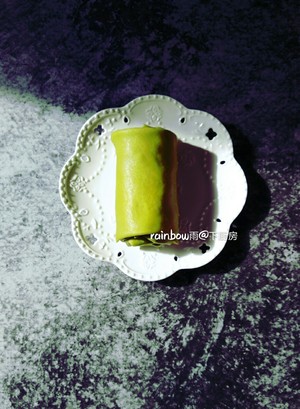 菠菜毛巾卷一春之网红制作方法