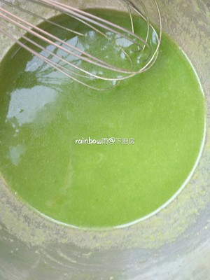 菠菜毛巾卷一春之网红制作方法