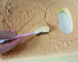 数字蛋糕(戚风版)制作方法