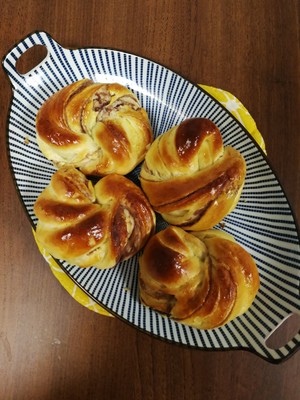 酸奶奶酪豆沙包-烘焙食谱