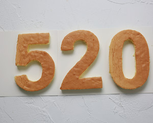 数字蛋糕(戚风版)制作方法