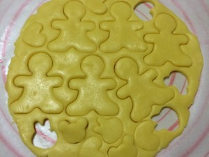 抱杏仁的呆萌小光头饼干制作方法