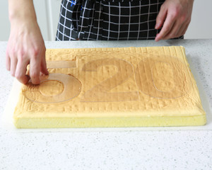 数字蛋糕(戚风版)制作方法