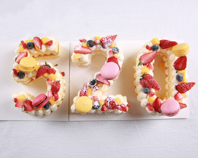 数字蛋糕(戚风版)制作方法