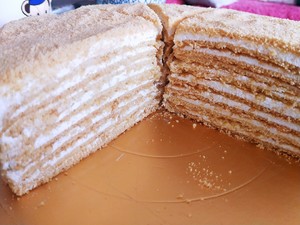 俄罗斯提拉米苏蜂蜜千层蛋糕  制作方法