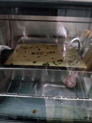 松软香葱肉松蛋糕制作方法