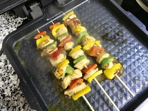 彩椒鸡肉串制作方法