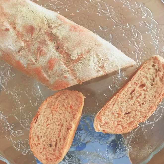 番茄干咸口硬欧包(速溶酵母版)制作方法