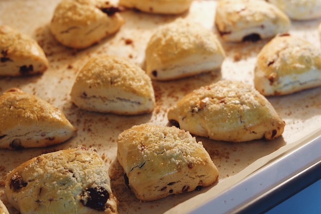 蔓越莓坚果司康饼制作方法