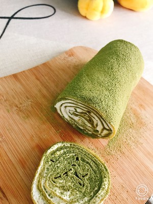 抹茶毛巾卷-薄饼铛版 制作方法