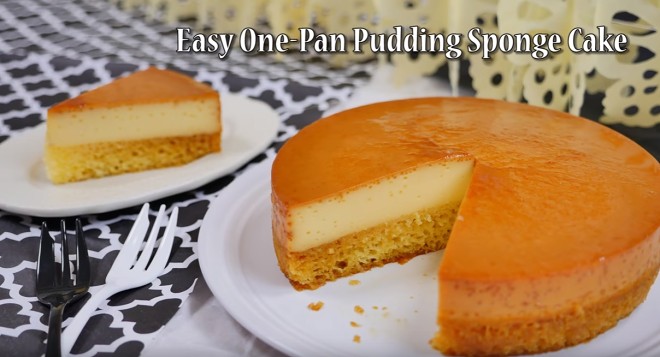 简易布丁海绵分层蛋糕 制作方法