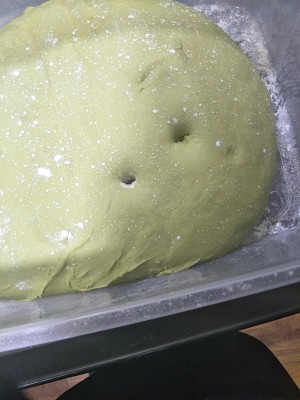 抹茶蜜豆蔓越莓面包  制作方法