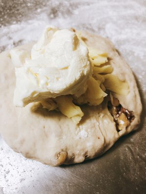 芝士核桃面包 制作方法