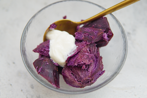 岩烤奶酪紫薯卷 制作方法