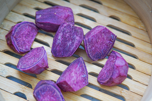 岩烤奶酪紫薯卷 制作方法