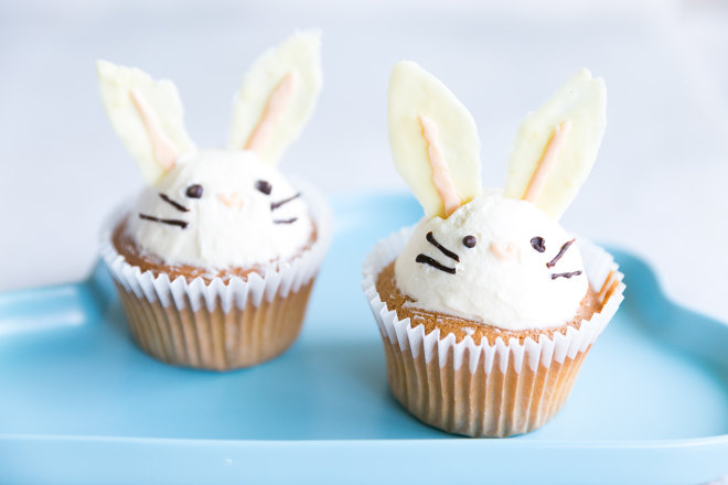 萌萌哒小兔子cupcake 制作方法