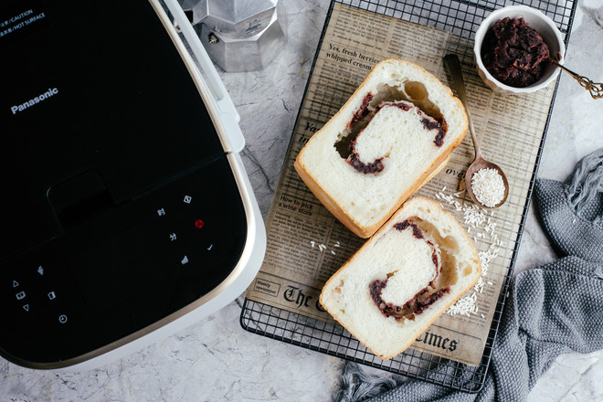 黑糖麻薯红豆吐司  制作方法