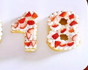 数字水果蛋糕 制作方法
