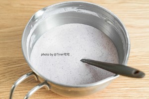 棋格紫米慕斯 制作方法