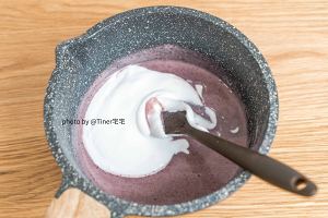 棋格紫米慕斯 制作方法