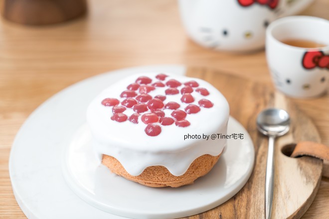 粉红珍珠爆浆蛋糕 制作方法