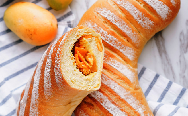 芒果季力荐——夏芒面包 制作方法