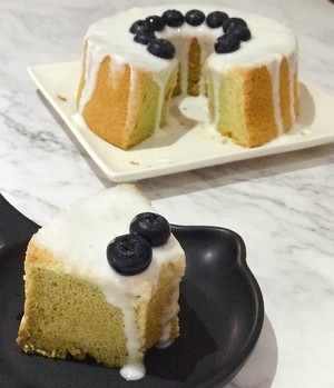 淡抹茶酸奶戚风 制作方法