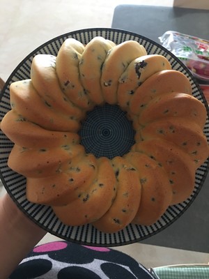 8寸蜜豆萨瓦林蛋糕（低糖低油版）  制作方法