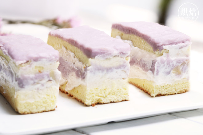 仿火遍台湾不二家的芋头蛋糕(杏仁粉版) 制作方法