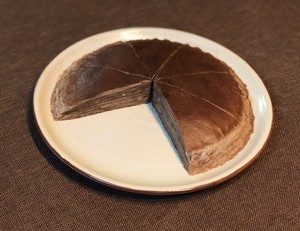 8寸巧克力千层蛋糕 制作方法