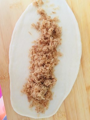 芝士肉松面包 制作方法